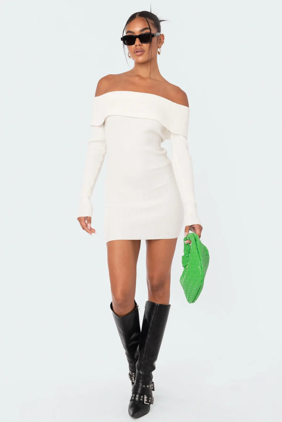 Modavo Umschlag-Strickkleid